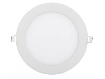 Bílý kulatý vestavný LED panel 166mm 12W denní bílá