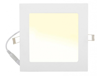 Bílý vestavný LED panel 166 x 166mm 12W teplá bílá
