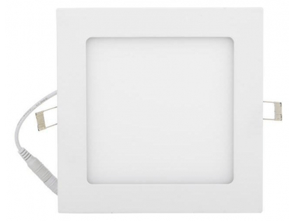 Bílý vestavný LED panel 166 x 166mm 12W denní bílá