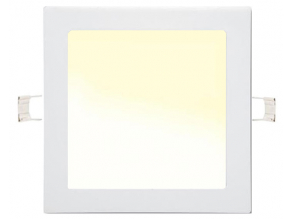 Bílý vestavný LED panel 225 x 225mm 18W teplá bílá