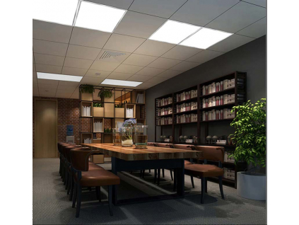 Stříbrný podhledový LED panel 600x600mm 45W studená 5100lm