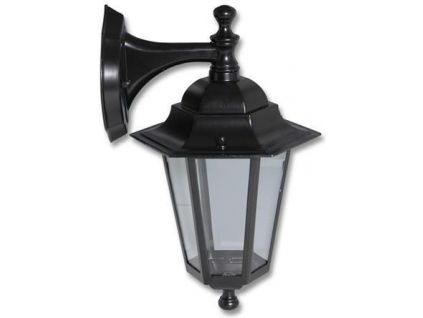 19809 cerna led retro lampa nastenna 8w tepla bila z6102 cr