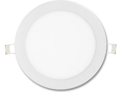19899 stmivatelny bily kruhovy vestavny led panel 166mm 12w tepla bila
