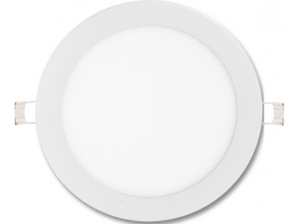 Stmívatelný bílý kruhový vestavný LED panel 225mm 18W denní bílá