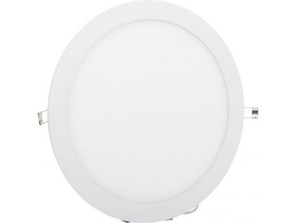 bílý kruhový vestavný LED panel 300mm (Barva světla Teplá bílá, Stmívatelnost Stmívatelný, Výkon 24W)