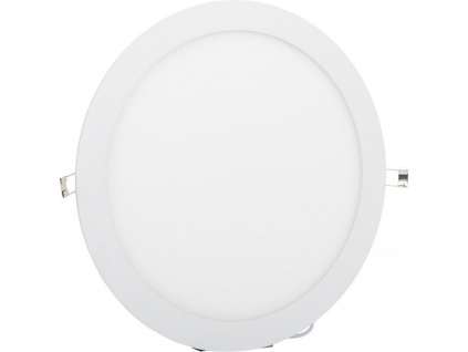 Stmívatelný bílý kruhový vestavný LED panel 300mm 24W denní bílá
