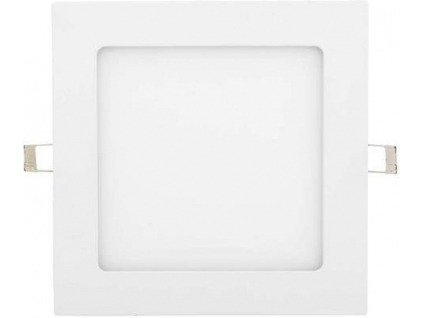 Stmívatelný bílý vestavný LED panel 166x166mm 12W denní bílá