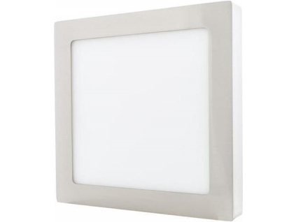 Stmívatelný chromový přisazený LED panel 225x225mm 18W denní bílá