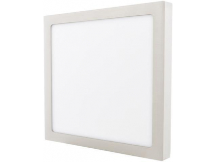 Stmívatelný chromový přisazený LED panel 300x300mm 25W teplá bílá