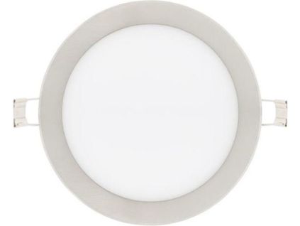 20103 10 stmivatelny chromovy kruhovy vestavny led panel 300mm 25w denni bila
