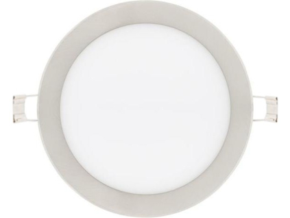 Stmívatelný chromový kruhový vestavný LED panel 300mm 25W denní bílá