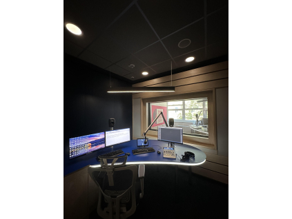 Stmívatelný chromový kruhový vestavný LED panel 300mm 25W denní bílá