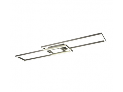 Trio 670710507 LED přisazené stropní svítidlo Ganado 1x37W+8W | 4300lm | 2700-6500K | RGB - stmívatelné, noční režim, dálkové ovládání, matný nikl