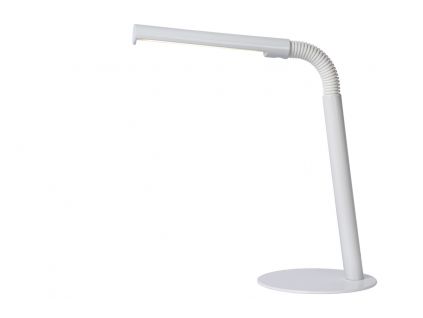 207597 lucide 36612 03 31 led stolni lampicka gilly 1x3w 240lm 2700k bila vypinac na kabelu