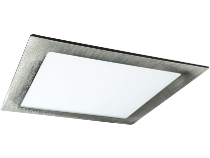 214215 matny chrom vestavny led panel 225x225mm 18w tepla bila