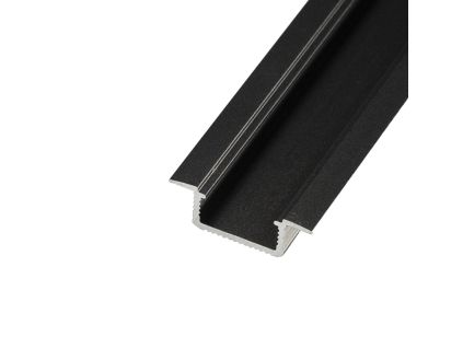 214260 led profil v5c vestavny cerny profil bez krytu 2m