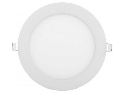 Bílý kruhový vestavný LED panel 166mm 12W denní bílá 24V