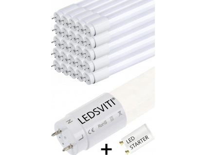 25KS LED trubice T8 150cm 24W 4000K denní bílá + startér