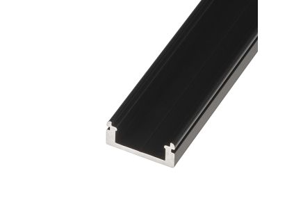 LED profil N8C - nástěnný černý (Délka 1m, Typ Profil bez krytu)