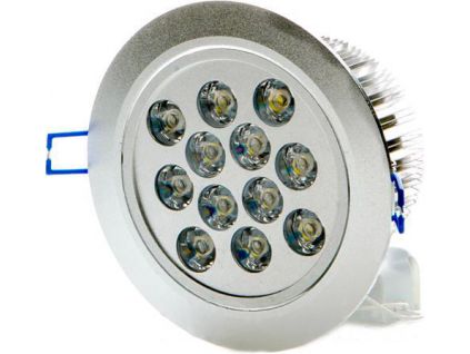 224 led vestavne bodove svitidlo 12x 1w tepla bila