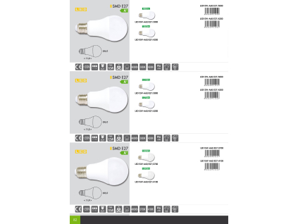 LED žárovka /E27 15W denní bílá