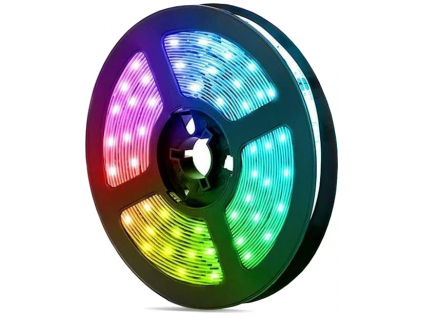 LED páska 14,4W/m bez krytí RGB kompletní sada 1,5m 230V