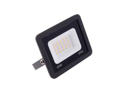 Černý LED reflektor LEVE 20W (Barva světla Denní bílá, Stmívatelnost Nestmívatelný, Výkon 20W)