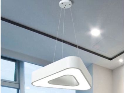 231921 bily stropni led panel trojuhelnik 36w denni bila