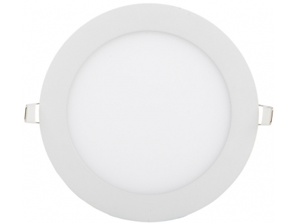 Bílý kruhový vestavný LED panel 175mm 12W denní bílá