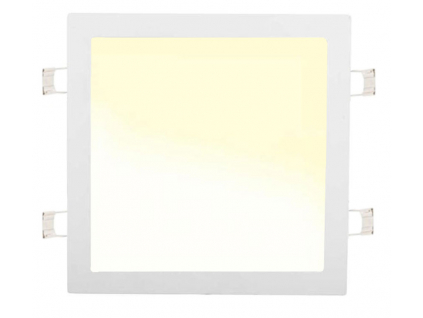 Bílý vestavný LED panel 300x300mm 25W teplá bílá