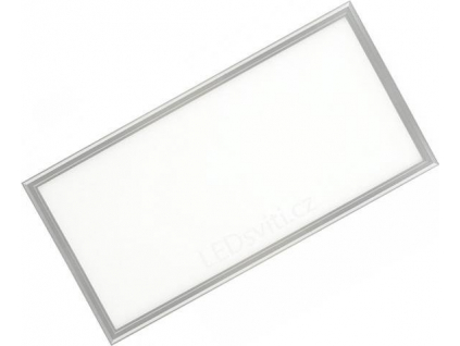 Stmívatelný stříbrný podhledový LED panel 300x600mm 30W studená bílá