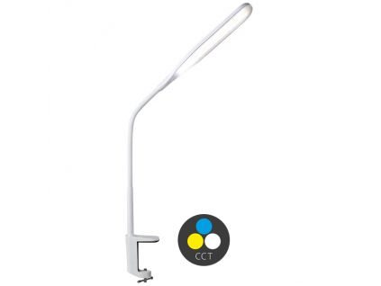 281543 2 led stmivatelna stolni lampa 10w 500lm cct bila
