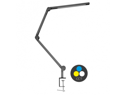 LED stmívatelná stolní lampa 8W+11W 700lm CCT černá