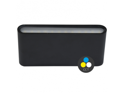 SMD fasádní svítidlo12W 800lm CCT IP65 černé