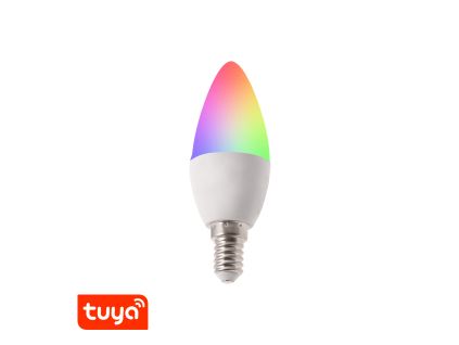 281592 smart led zarovka e14 tuya rgbcct tu5w