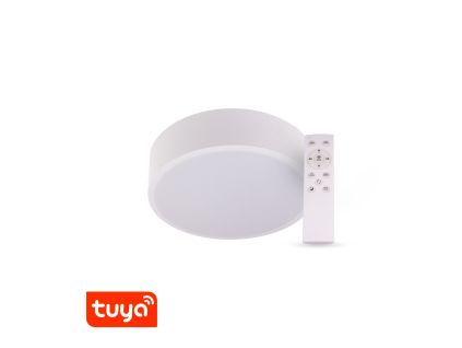 SMART Tuya LED svítidlo RENDO kulaté bílé (Barva světla CCT Smart, Stmívatelnost Stmívatelný, Výkon 24W)