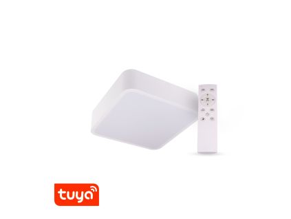 SMART Tuya LED svítidlo RENDO hranaté bílé (Barva světla CCT Smart, Stmívatelnost Stmívatelný, Výkon 24W)