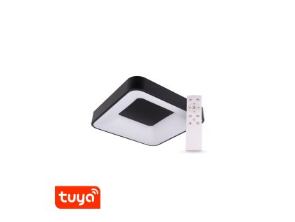 SMART Tuya LED svítidlo ZULU hranaté černé (Barva světla CCT Smart, Stmívatelnost Stmívatelný, Výkon 48W)