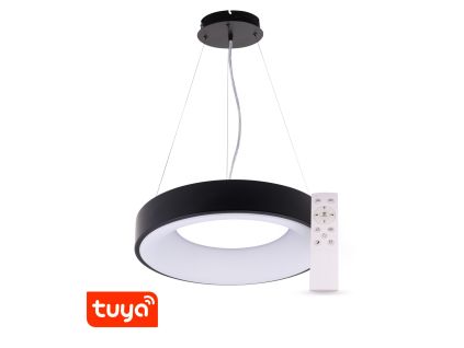 SMART Tuya závěsné ZULU kulaté černé (Barva světla CCT Smart, Stmívatelnost Stmívatelný, Výkon 32W)