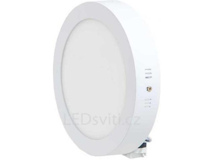 Bílý kruhový přisazený LED panel 300mm 25W denní bílá