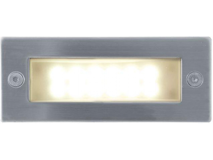Vestavné venkovní LED osvětlení do zdi 1W 45x110mm Index teplá bílá