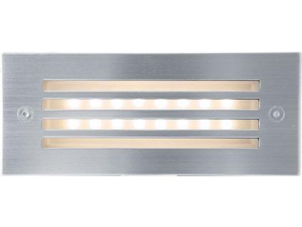 3029 vestavne venkovni led osvetleni do zdi s mrizkou 1w 70x170mm index tepla bila