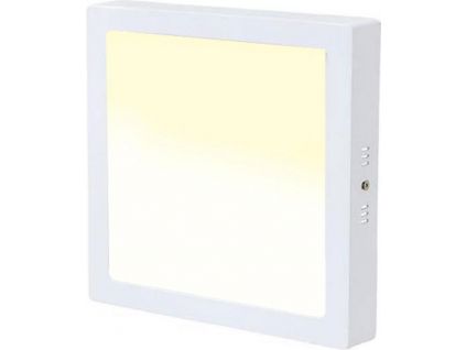 Bílý přisazený LED panel 300x300mm (Barva světla Teplá bílá, Stmívatelnost Stmívatelný, Výkon 25W)