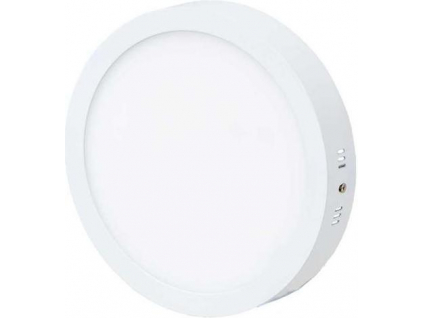 Bílý kruhový přisazený LED panel 300mm 25W teplá bílá