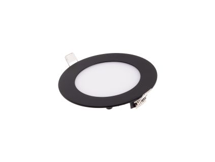 BLN6 LED panel kulatý 120mm černá (Barva světla Denní bílá, Výkon 6W)