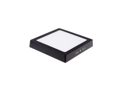 BPS12 LED panel přisazený čtverec černá (Barva světla Denní bílá, Výkon 12W)