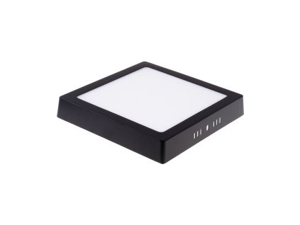 BPS18 LED panel přisazený čtverec černá (Barva světla Studená bílá, Výkon 18W)
