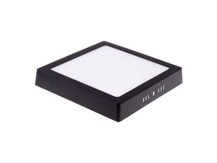 BPS24 LED panel přisazený čtverec černá (Barva světla Teplá bílá, Výkon 24W)