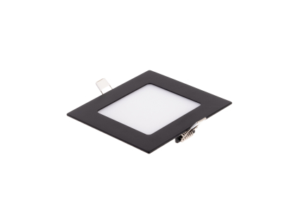 BSN6 LED panel čtverec 120x120mm černá (Barva světla Teplá bílá, Výkon 6W)