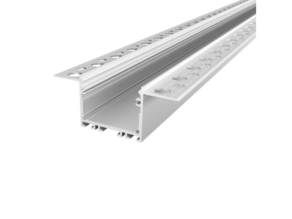 LED profil GK22-7 stříbrný do SDK (Délka 1m, Typ Profil bez krytu)